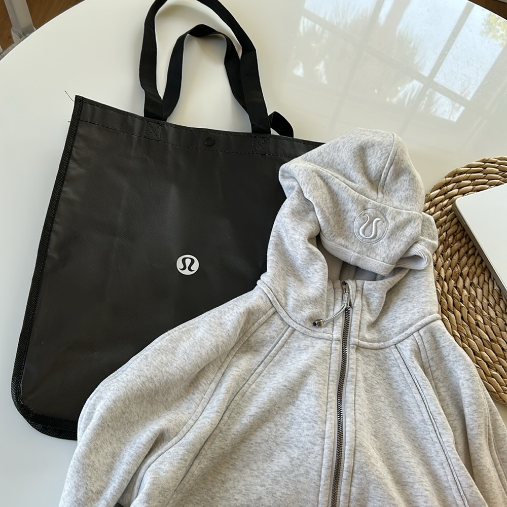 Scuba Oversized Half-Zip Hoodie *Plush - Heathered Gray / Sparkly